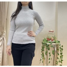 Betimoda Kadın Peluş Uzun Kollu Yarım Balıkçı Yaka Body Yumoş 1 Adet