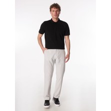 Fabrika Comfort Bağlamalı Bel Duble Paça Gri Erkek Chino Pantolon FC4SM-PNT 0783