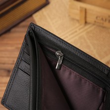 Pdrplnt Yfashion Erkek Cüzdan Enuine Deri Düz Renk 3 Katlanır Çok Fonksiyonlu Yumuşak Cüzdan Rengi (Yurt Dışından)