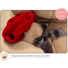 23 cm Rose Bear Plush Toy (Yurt Dışından)