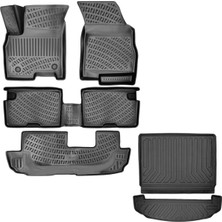 Chery Tiggo 8 Pro 3D Havuzlu Paspas + 3D Bagaj Havuzu Paspası Luxury 5 ve 7 Koltuk 2023 Sonrası Set