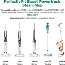 Sunshinee Hoover Yedek Parçaları,bissell Powerfresh Buharlı Paspas 1940 1544 2075 1440 1806 Serisi Için 8 Paket Buharlı Paspas Pedleri Değiştirme (Yurt Dışından)