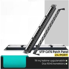 Expotech EX-CAT6P24 24 Lü Utp Cat6 Patch Panel