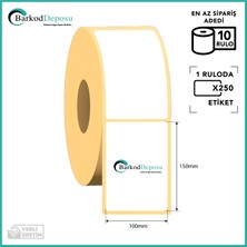 Snow 100X150 Kuşe Barkod Etiketi 10 RULO x  250 SARIM / 2500 Adet
DİKKAT: RİBON İLE KULLANILIR