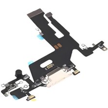 Tkgz Apple iPhone 11 Şarj Soketi Kulaklık Soketi Full Beyaz