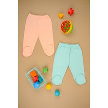 Bebe Tospik 2/'Li Pamuklu Yumuşak Kız - Erkek Bebek Patikli Alt