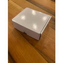 Magicway E-Ticaret Takı Aksesuar Kolye Bileklik 10ADET Kapaklı Kargo Kutusu Beyaz Parlak Selefonlu 9X12X4CM