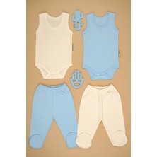 Bebe Tospik Pamuklu Yumuşak Kız - Erkek Bebek Patikli 2/'li Takım