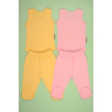 Bebe Tospik Pamuklu Yumuşak Kız - Erkek Bebek Patikli 2/'Li Takım