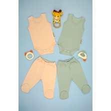 Bebe Tospik Pamuklu Yumuşak Kız - Erkek Bebek Patikli 2/'Li Takım