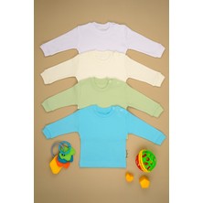 Bebe Tospik 4/'Lu Pamuklu Uzun Kol Çıtçıt O Yaka Body Zıbın