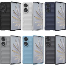 Microcase Honor 70 Miami Serisi Darbeye Dayanıklı Silikon Kılıf - AL3420 (Koyu Gri)