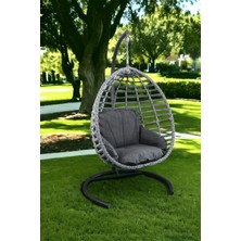 Monalin Home Garden Sofya Classic Rattan El Örgüsü Bahçe & Balkon & Teras Salıncağı