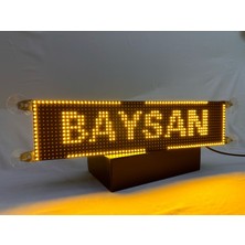 Baysan 16X64CM Sarı Güzergah LED Tabela Çakmaklık Girişli