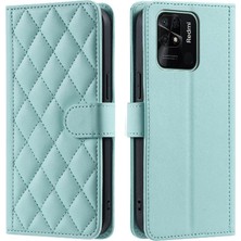 MY Boutique1 Telefon Kılıfı Için Xiaomi Redmi 10C Kafes Flip Folio Cüzdan El Kayışı (Yurt Dışından)