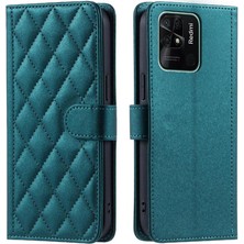 MY Boutique1 Telefon Kılıfı Için Xiaomi Redmi 10C Kafes Flip Folio Cüzdan El Kayışı (Yurt Dışından)