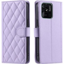 MY Boutique1 Telefon Kılıfı Için Xiaomi Redmi 10C Kafes Flip Folio Cüzdan El Kayışı (Yurt Dışından)