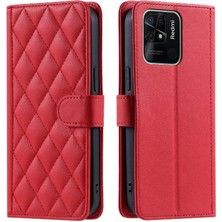 MY Boutique1 Telefon Kılıfı Için Xiaomi Redmi 10C Kafes Flip Folio Cüzdan El Kayışı (Yurt Dışından)