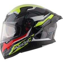 Axor Apex Turbıne 2 - Neon Yellow Pınk Gloss - Nyp - Motosiklet Kask