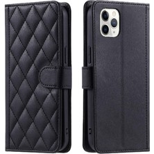 MY Boutique1 Iphone 11 Için Telefon Kılıfı Pro Max Manyetik Kart Yuvaları Tutucu Kafes Flip (Yurt Dışından)