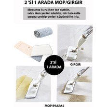 Kohlemann 3'ü 1 Arada Temizlik Seti - Paspas ve Gırgır Bir Arada - Su Püskürtmeli Sprey Mop ve Süpürge