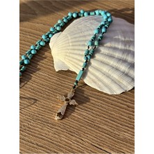 CAPO By Aytaç Yamaç Turkuaz Taşlı Tesbih Kolye