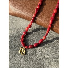 CAPO By Aytaç Yamaç Mercan Taşlı Ra Kolye Minimal Choker Kolye