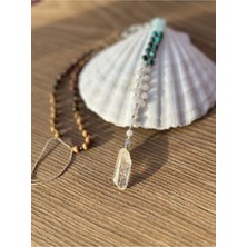 CAPO By Aytaç Yamaç Kuvars Doğal Taşlı El Yapımı Çakra Kolye