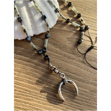 CAPO By Aytaç Yamaç Nereus Doğal Taş Kolye Dalmaçyalı Jasper ve Hematit Doğal Taş Çakra Kolye