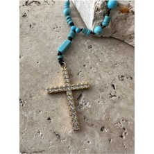 CAPO By Aytaç Yamaç Turkuaz Taşlı Tesbih Kolye