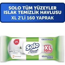 Solo Tüm Yüzeyler Islak Temizleme Havlusu Xl 2'li 160 Yaprak