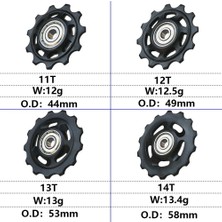 Pengfu Shop 14T-2PCS Tarzı Yol Bisikleti Jokey Arka Attırıcı Kasnak Silindiri Sram Tamir Kiti Rulman Mtb Bisiklet Arka Kılavuz Tekerlek (Yurt Dışından)