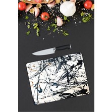 Aylina Soyut Desenler | Cam Kesme Tahtası |  25 x 35 cm