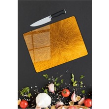 Aylina Sarı Cam Kesme Tahtası  25 x 35 cm