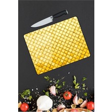 Aylina Sarı | Cam Kesme Tahtası |  25 x 35 cm