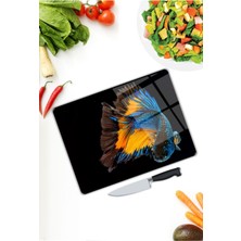 Aylina Balık | Cam Kesme Tahtası |  25 x 35 cm