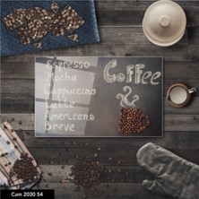 Aylina Cam Kesme Tahtası | Baskılı Kesim Tablası | Temperli | 25 x 35 cm