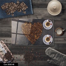 Aylina Baskılı Cam Kesme Tahtası |temperli Cam |  25 x 35 cm