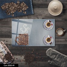 Aylina Baskılı Cam Kesme Tahtası |temperli Cam |  25 x 35 cm