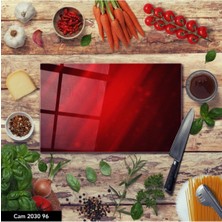 Aylina Baskılı Cam Kesme Tahtası |temperli Cam |  25 x 35 cm