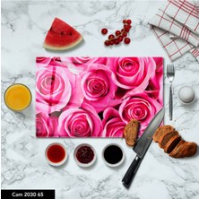 Aylina Baskılı Cam Kesme Tahtası |temperli Cam |  25 x 35 cm