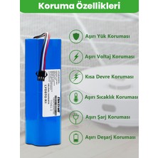 Electroll Lydsto R1 Batarya (ORJİNAL KAPASİTE) 5.200mah Pil Akıllı Robot Süpürge Batarya Değişimiuyumlu