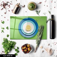 Aylina Cam Kesme Tahtası | Baskılı Kesim Tablası | Temperli | 25 x 35 cm