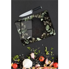 Aylina Siyah Cam Kesme Tahtası   25 x 35 cm