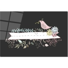 Aylina Cam Kesme Tahtası | Baskılı Kesim Tablası | 25 x 35 cm