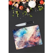 Aylina Renkli | Cam Kesme Tahtası |  25 x 35 cm