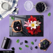 Aylina Baskılı Cam Kesme Tahtası |temperli Cam |  25 x 35 cm