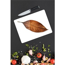 Aylina Yaprak | Cam Kesme Tahtası |  25 x 35 cm