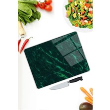 Aylina Yeşil | Cam Kesme Tahtası |  25 x 35 cm