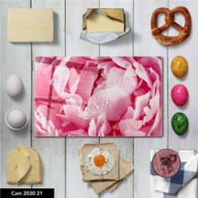 Aylina Cam Kesme Tahtası Baskılı Kesim Tablası 25 x 35 cm